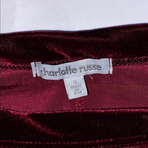 Red velvet top - Picture 5 of 5